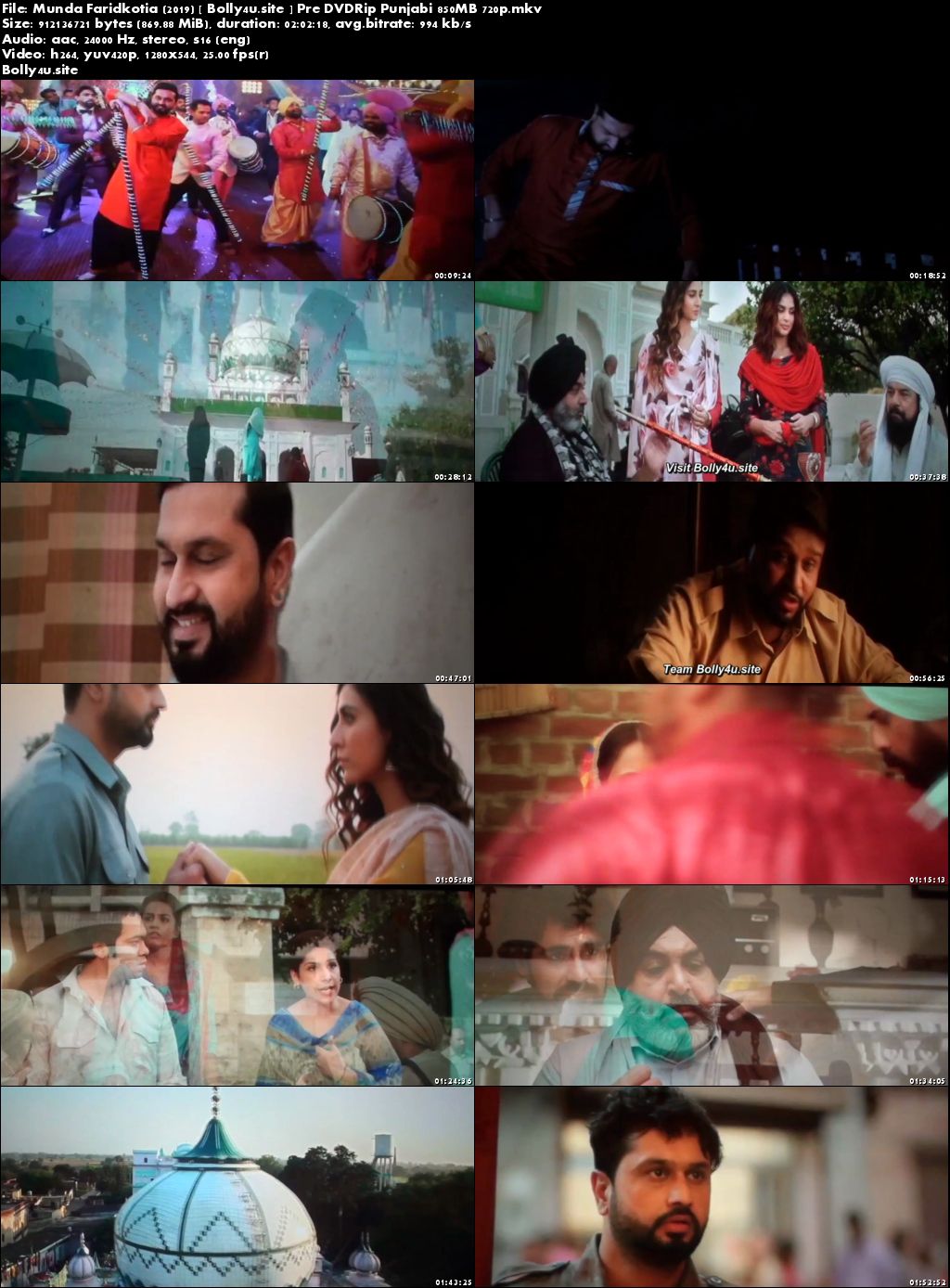 Munda Faridkotia 2019 Pre DVDRip 850MB Punjabi 720p Download