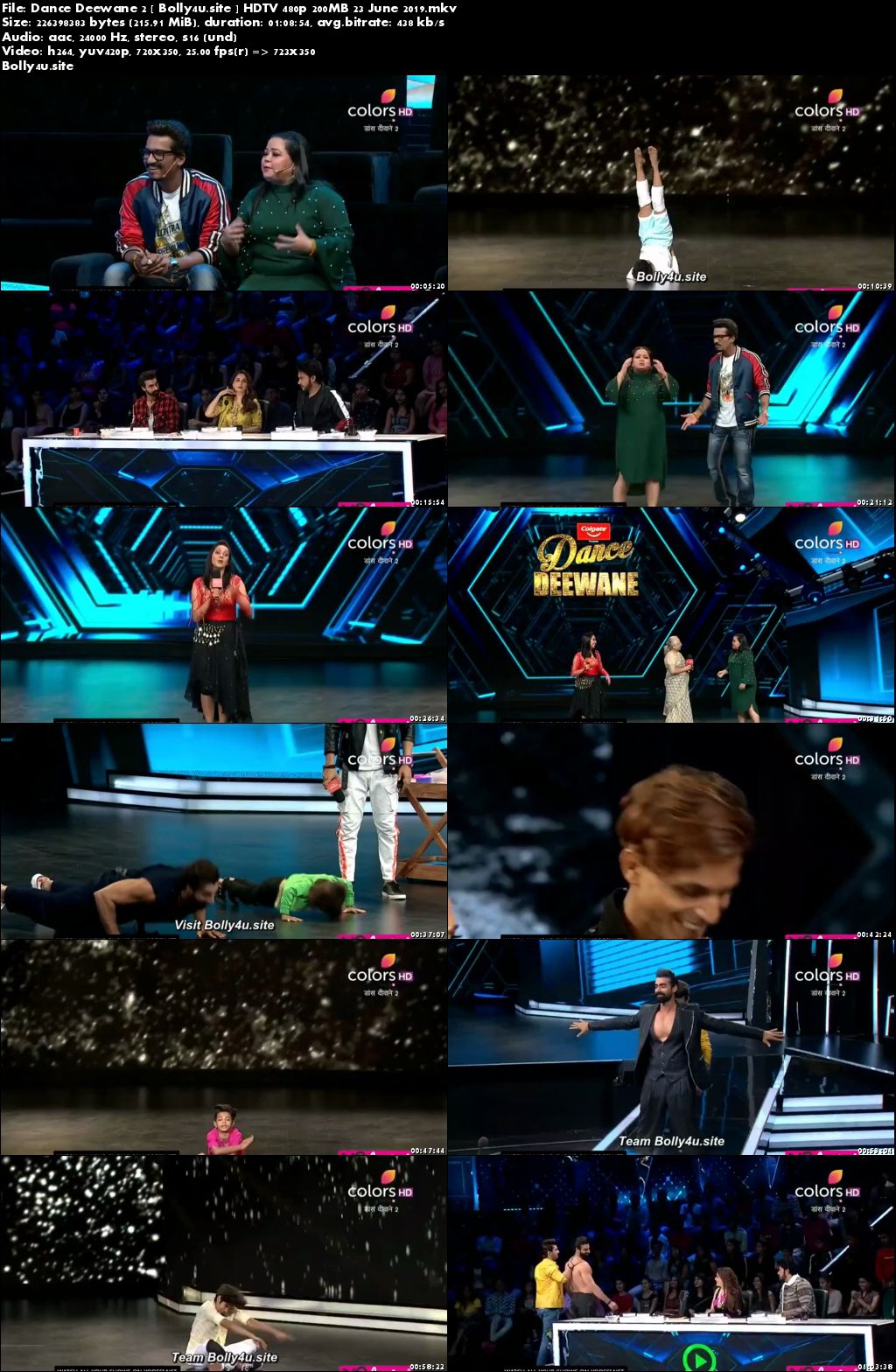 Dance Deewane 2 HDTV 480p 200MB 23 June 2019 Download