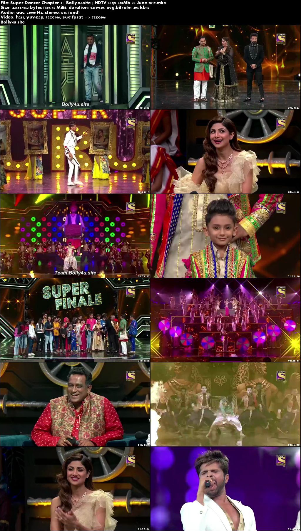 Super Dancer Chapter 3 HDTV 480p 400Mb 23 June 2019 Download