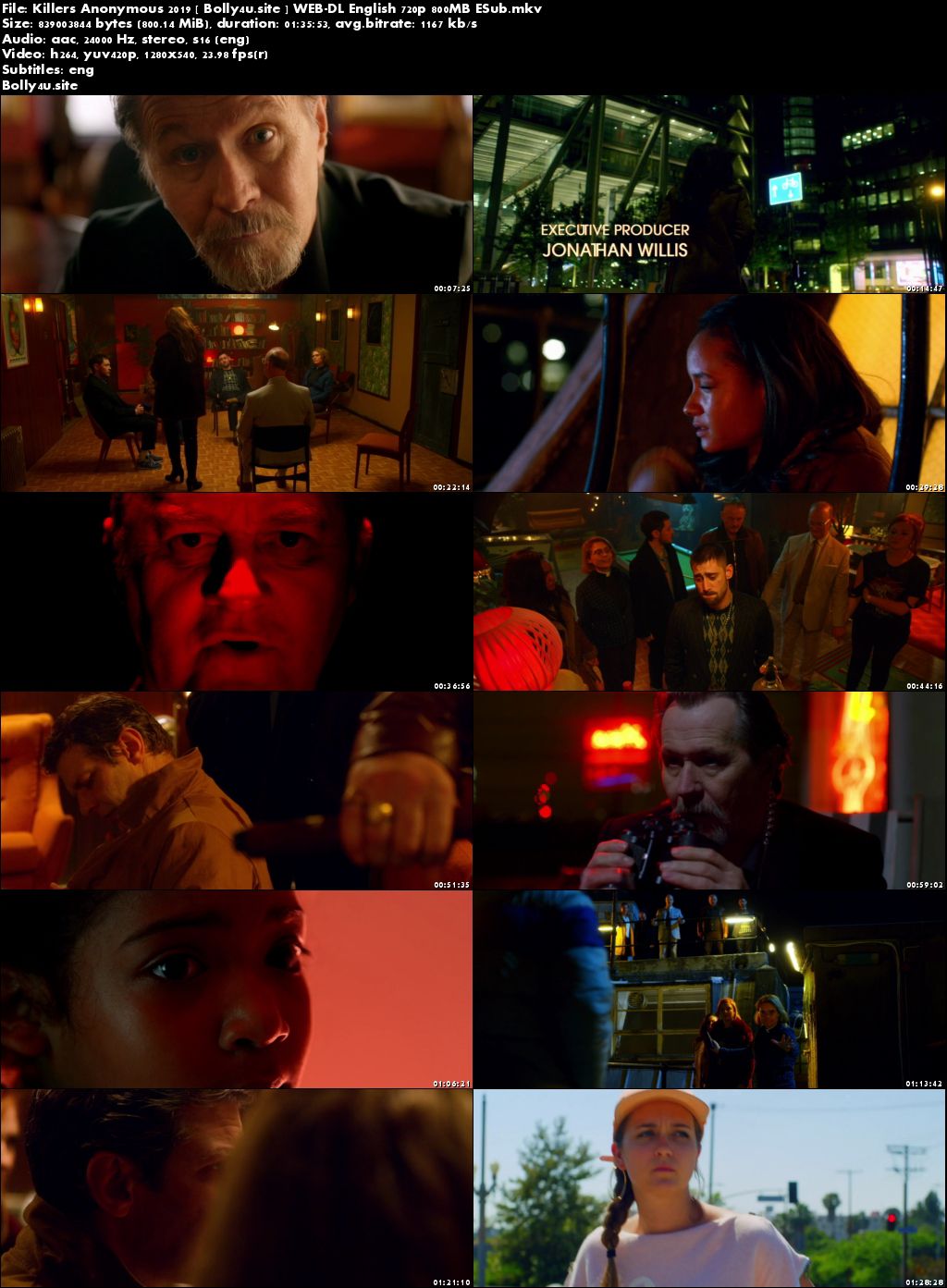Killers Anonymous 2019 WEB-DL 800Mb English 720p ESub Download