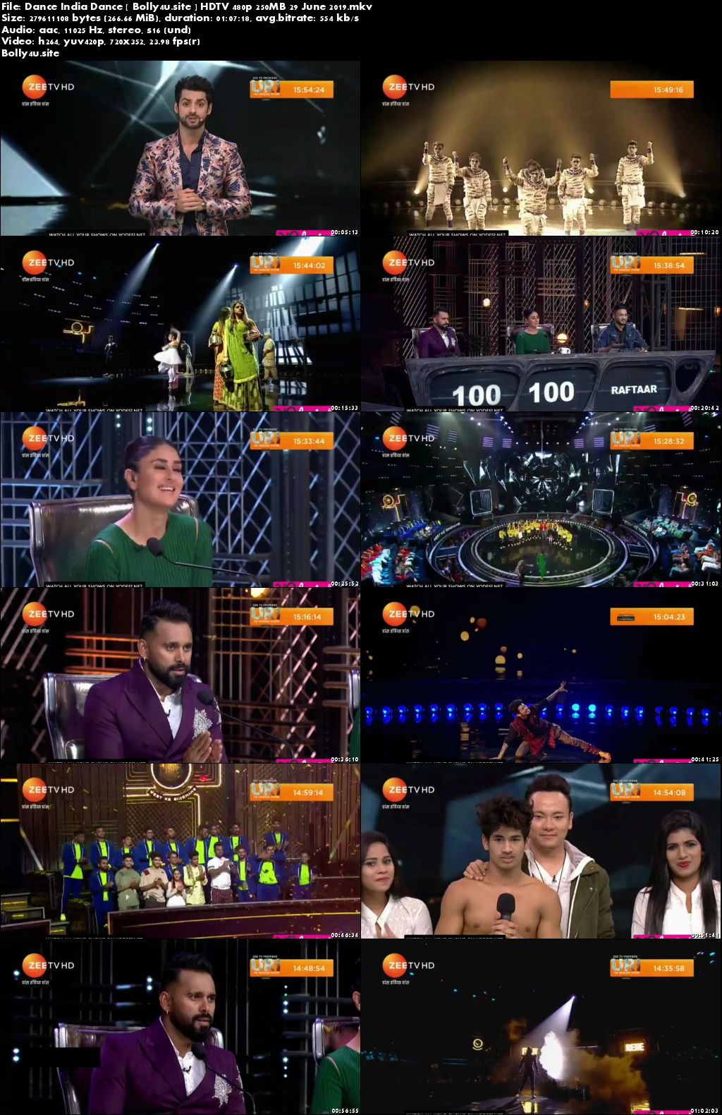 Dance India Dance HDTV 480p 250MB 29 June 2019 Download