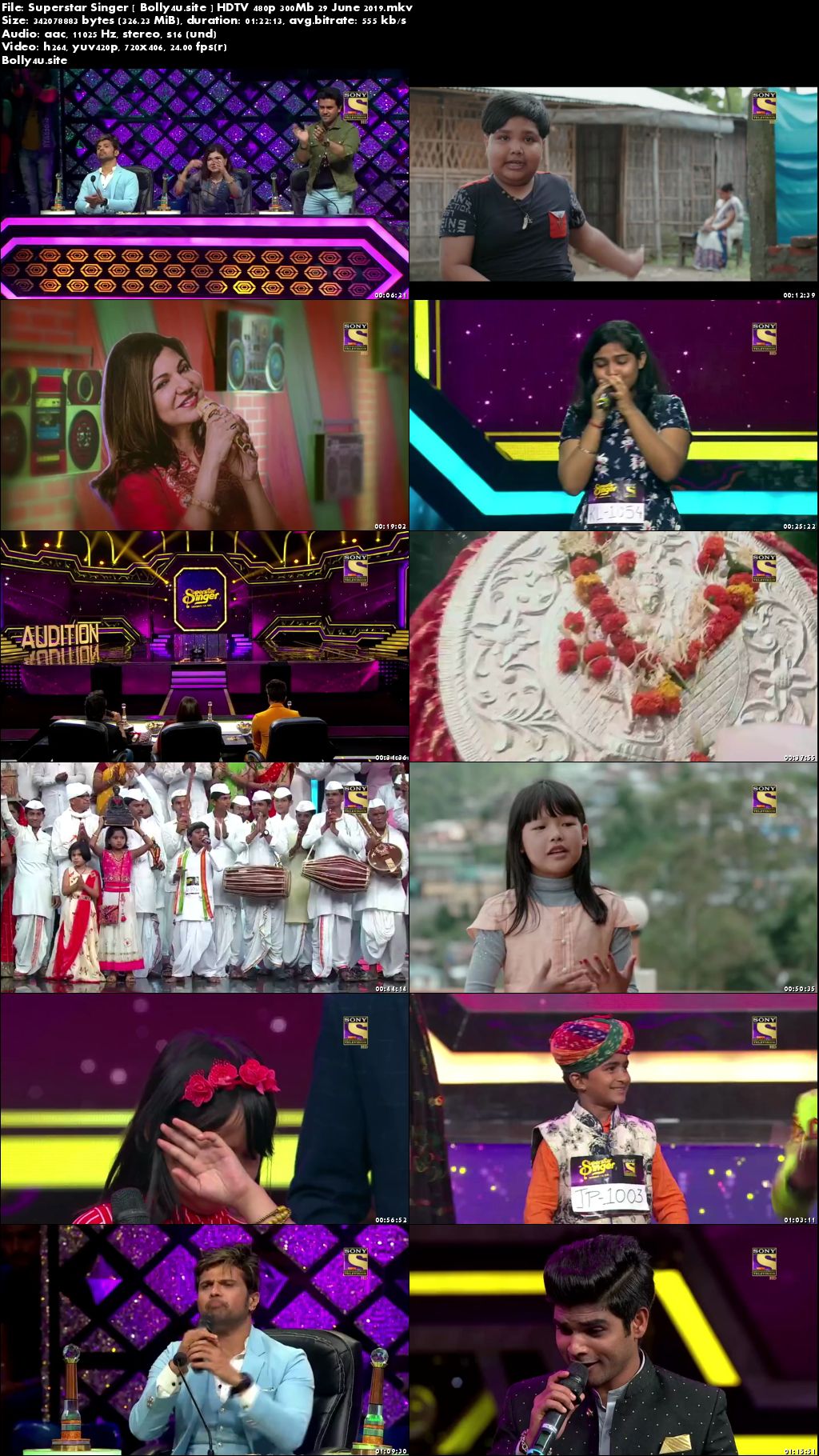 Superstar Singer HDTV 480p 300Mb 29 June 2019 Download