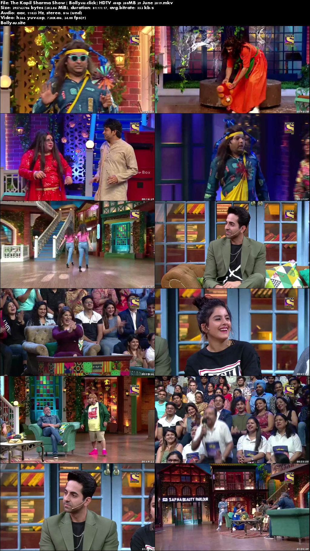 The Kapil Sharma Show HDTV 480p 250MB 29 June 2019 Download