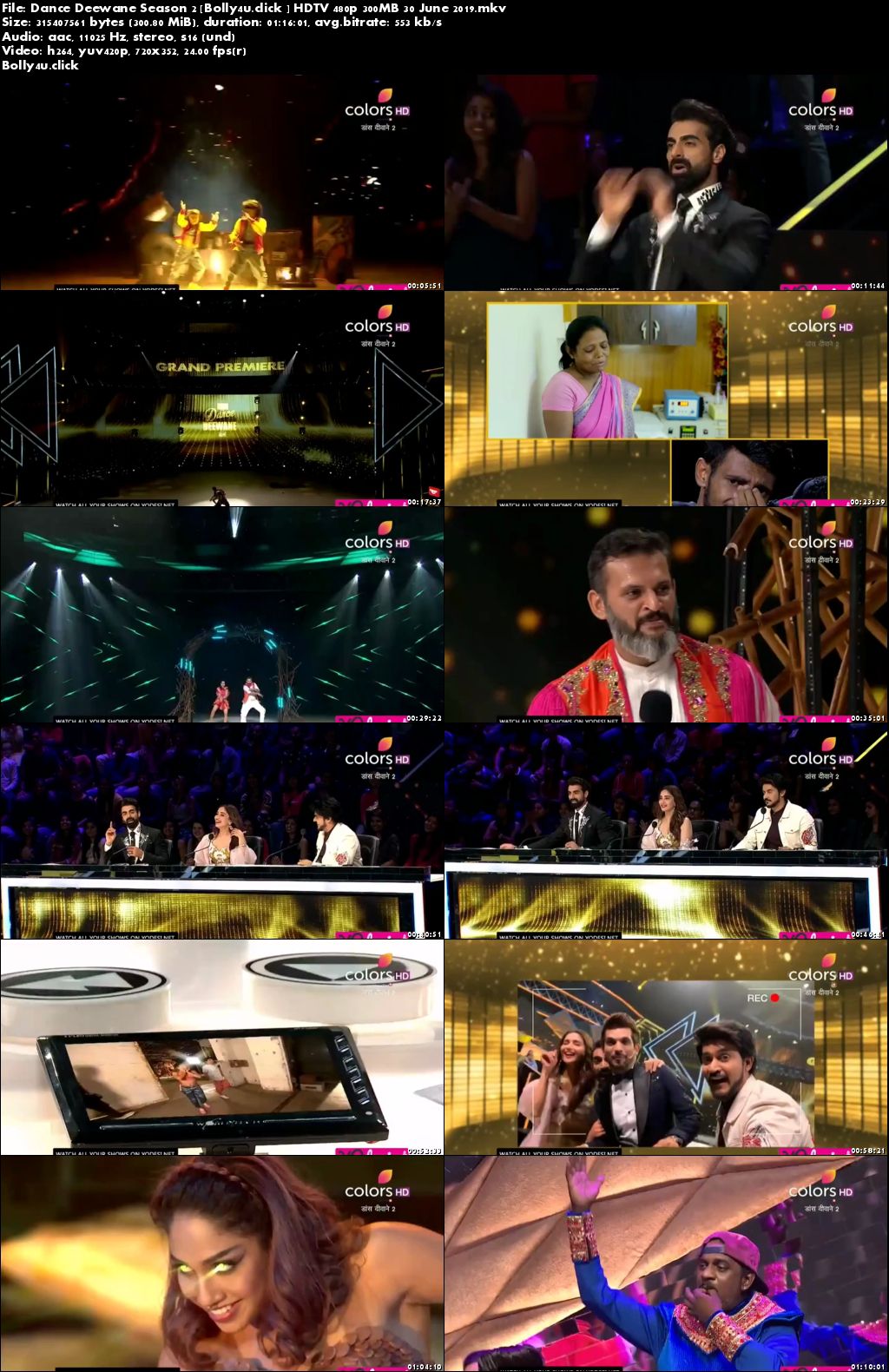 Dance Deewane Season 2 HDTV 480p 300MB 30 June 2019 Download