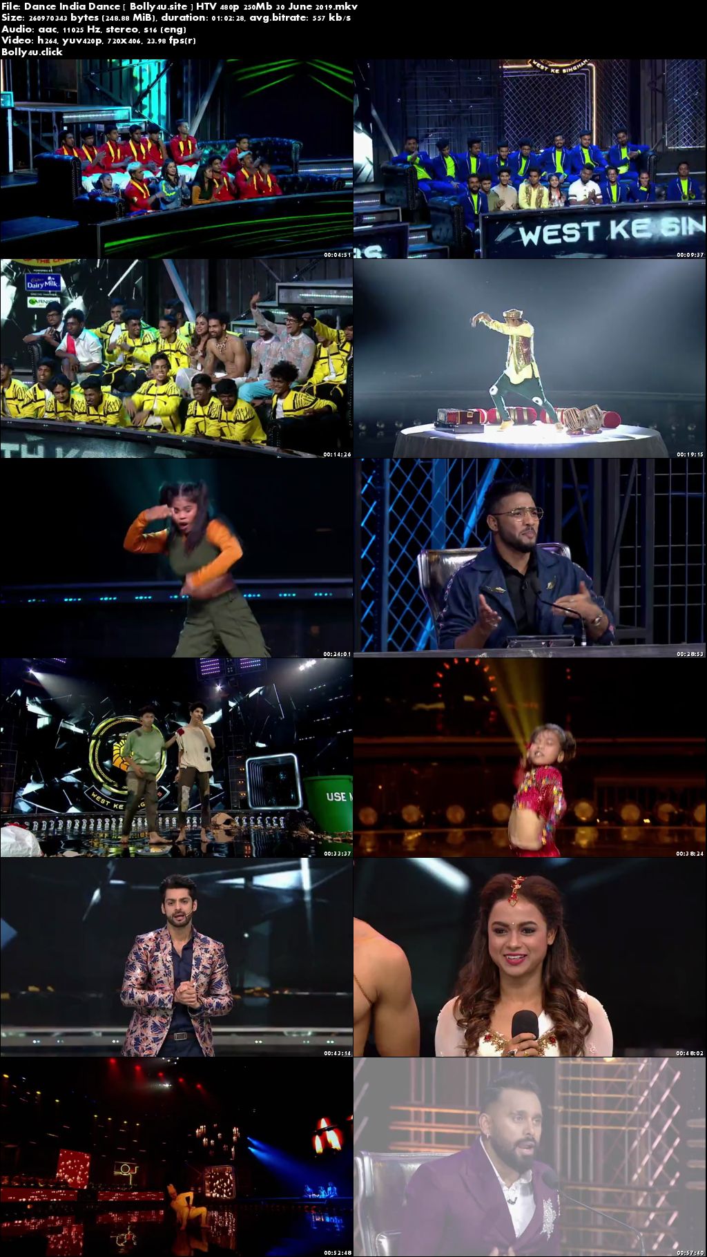 Dance India Dance HTV 480p 250Mb 30 June 2019 Download