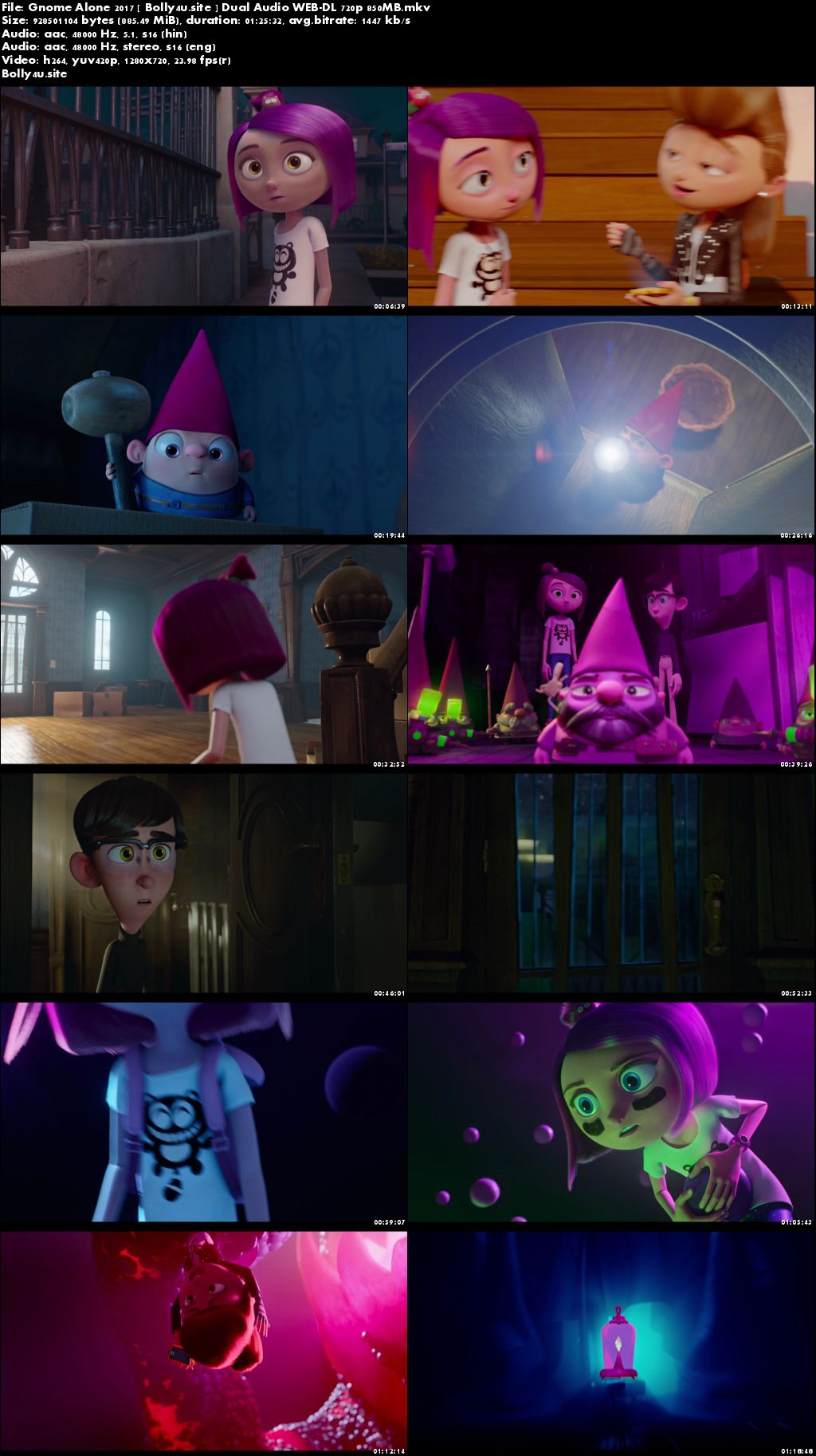 Gnome Alone 2017 WEB-DL 850Mb Hindi Dual Audio 720p Download