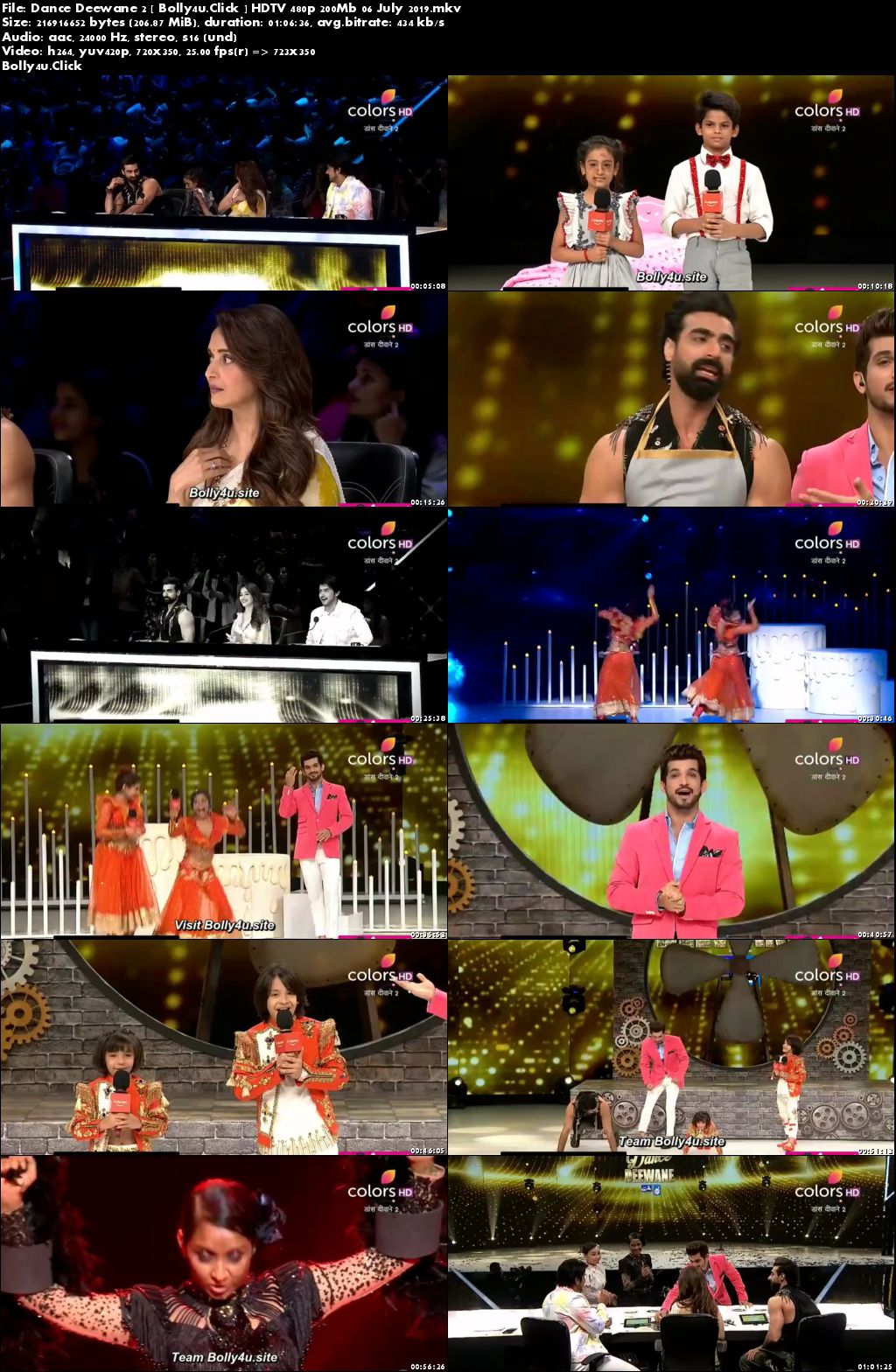 Dance Deewane 2 HDTV 480p 200Mb 06 July 2019 download