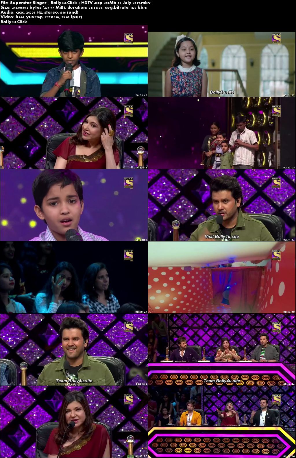 Superstar Singer HDTV 480p 200Mb 06 July 2019 Download