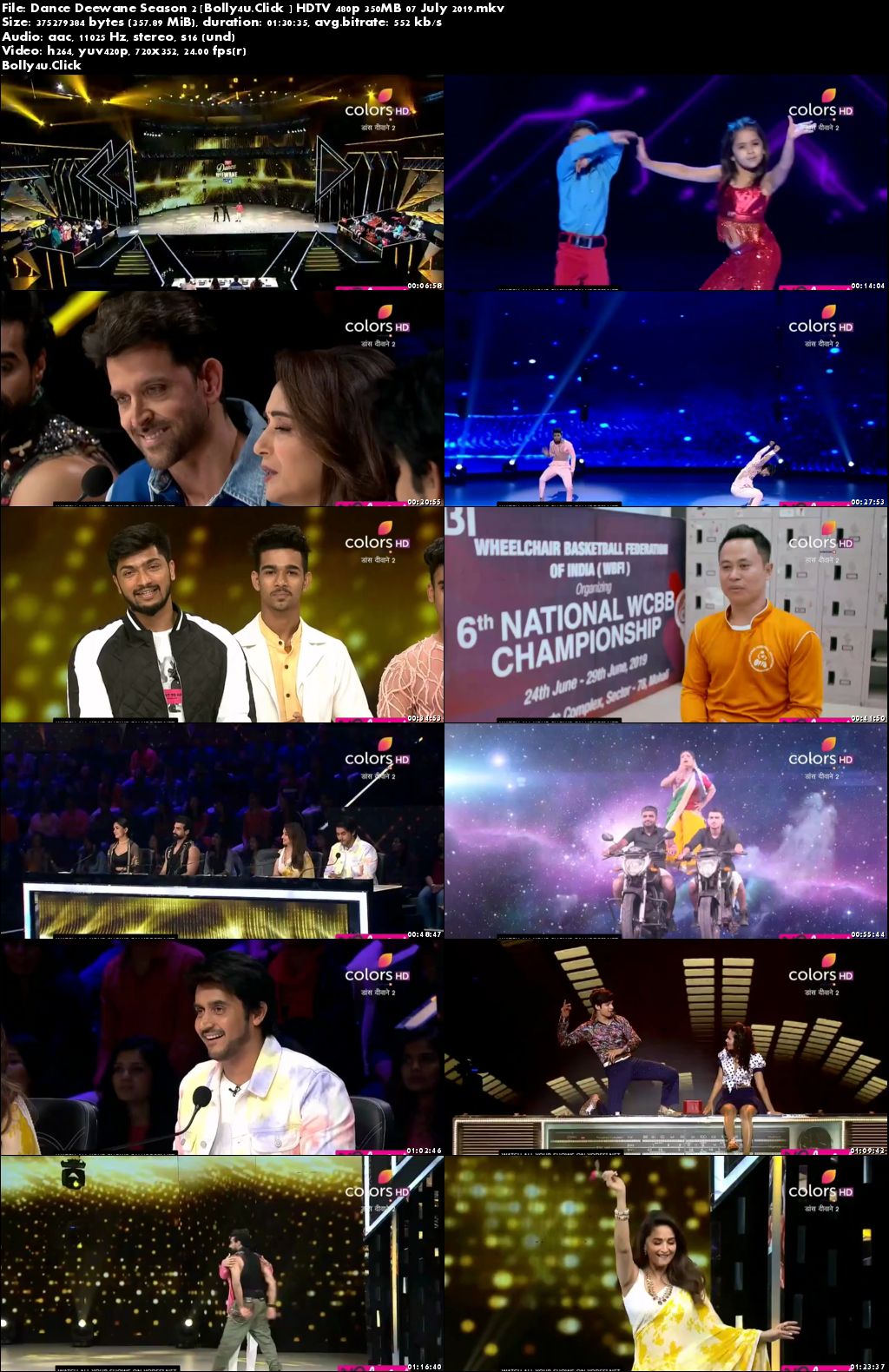 Dance Deewane Season 2 HDTV 480p 250MB 07 July 2019 Download