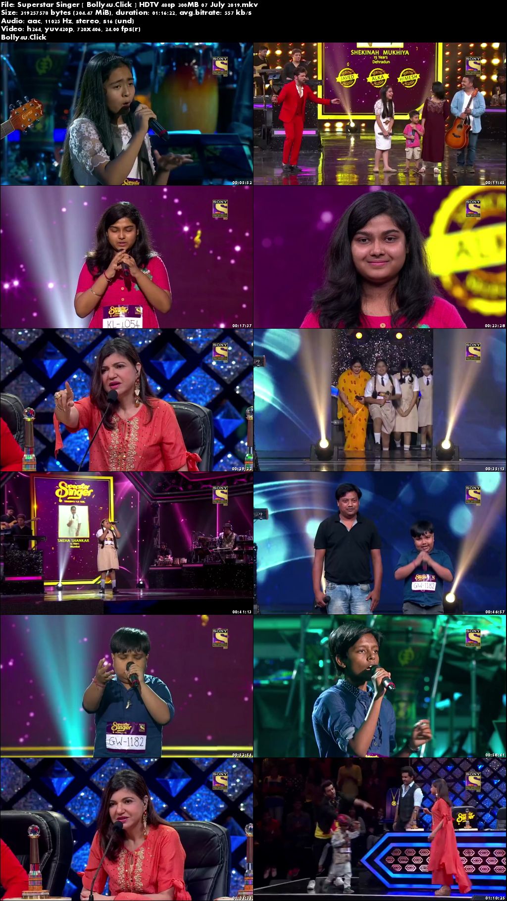 Superstar Singer HDTV 480p 300MB 07 July 2019 Download