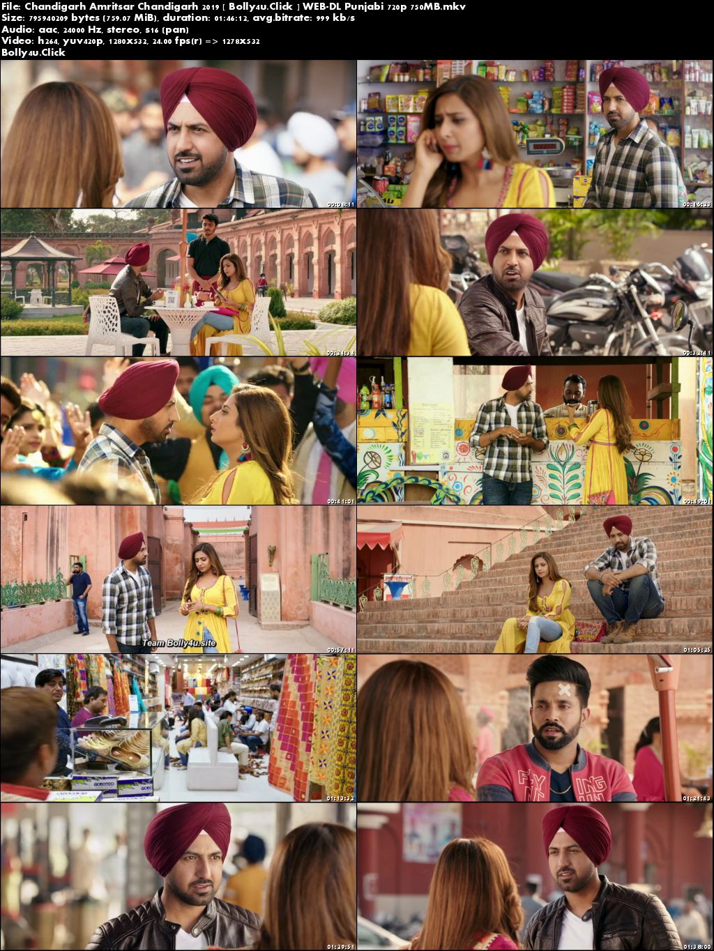 Chandigarh Amritsar Chandigarh 2019 WEB-DL 750MB Punjabi 720p Download