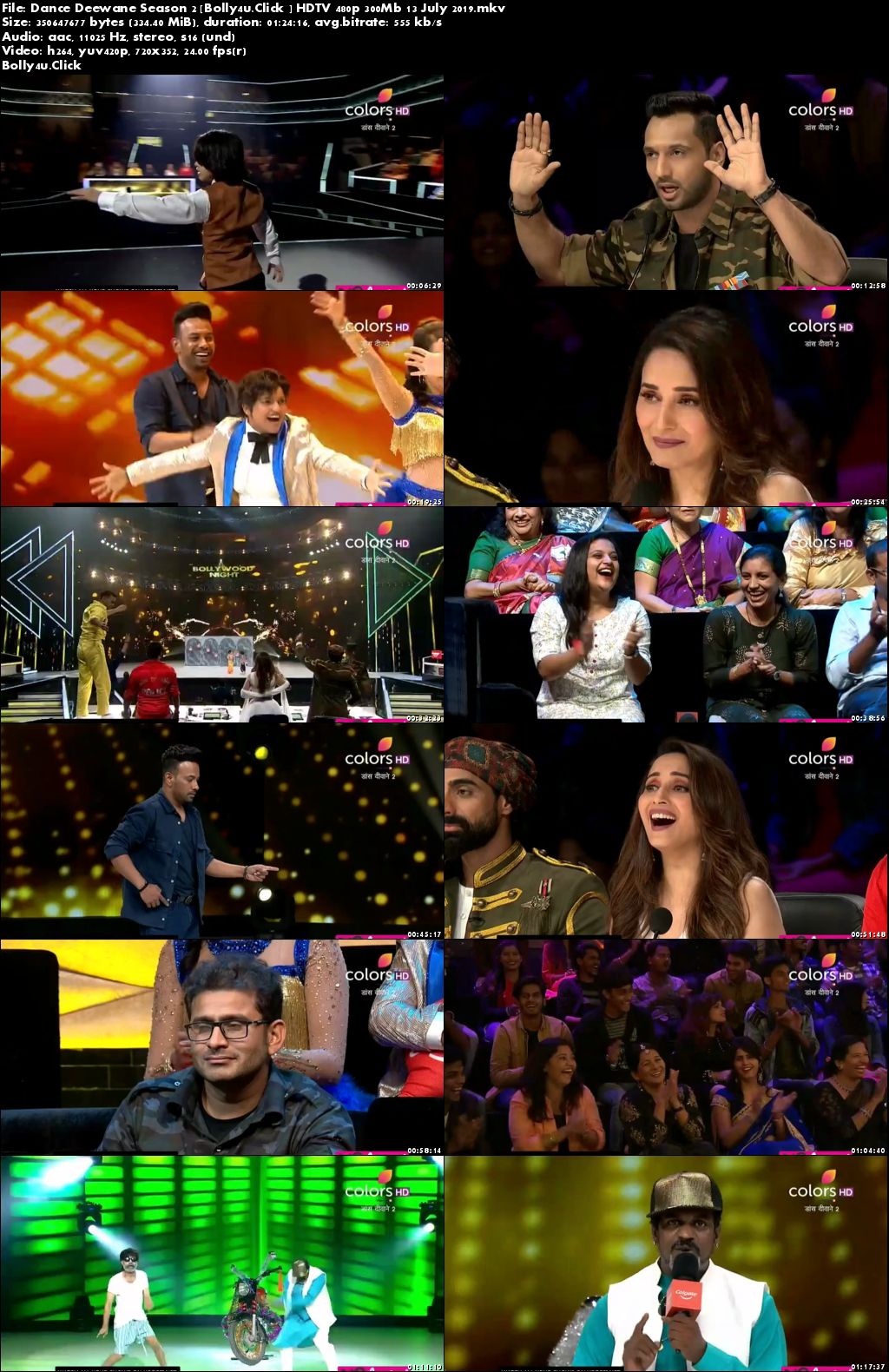 Dance Deewane S02 HDTV 480p 300Mb 13 July 2019 Download