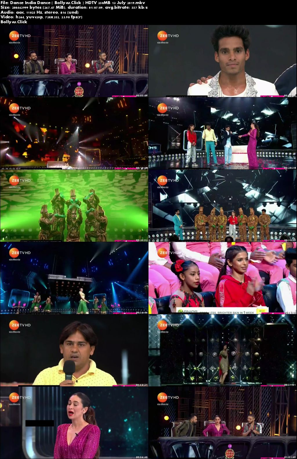 Dance India Dance HDTV 480p 250MB 13 July 2019 Download