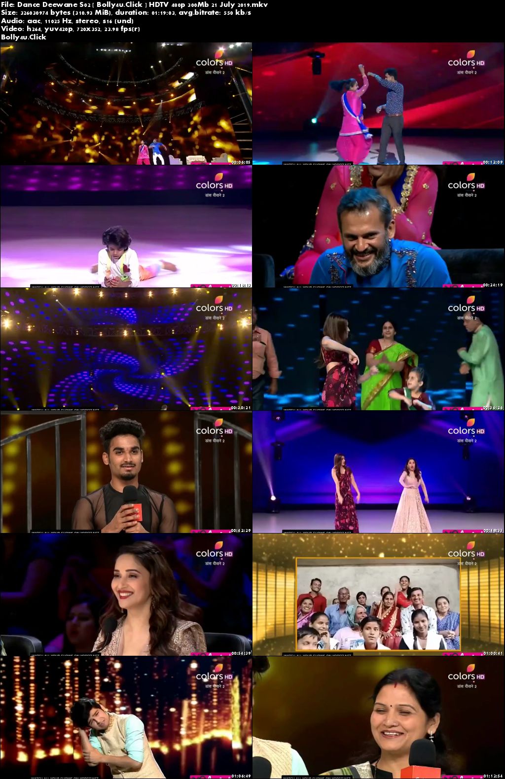 Dance Deewane S02 HDTV 480p 300Mb 21 July 2019 Download