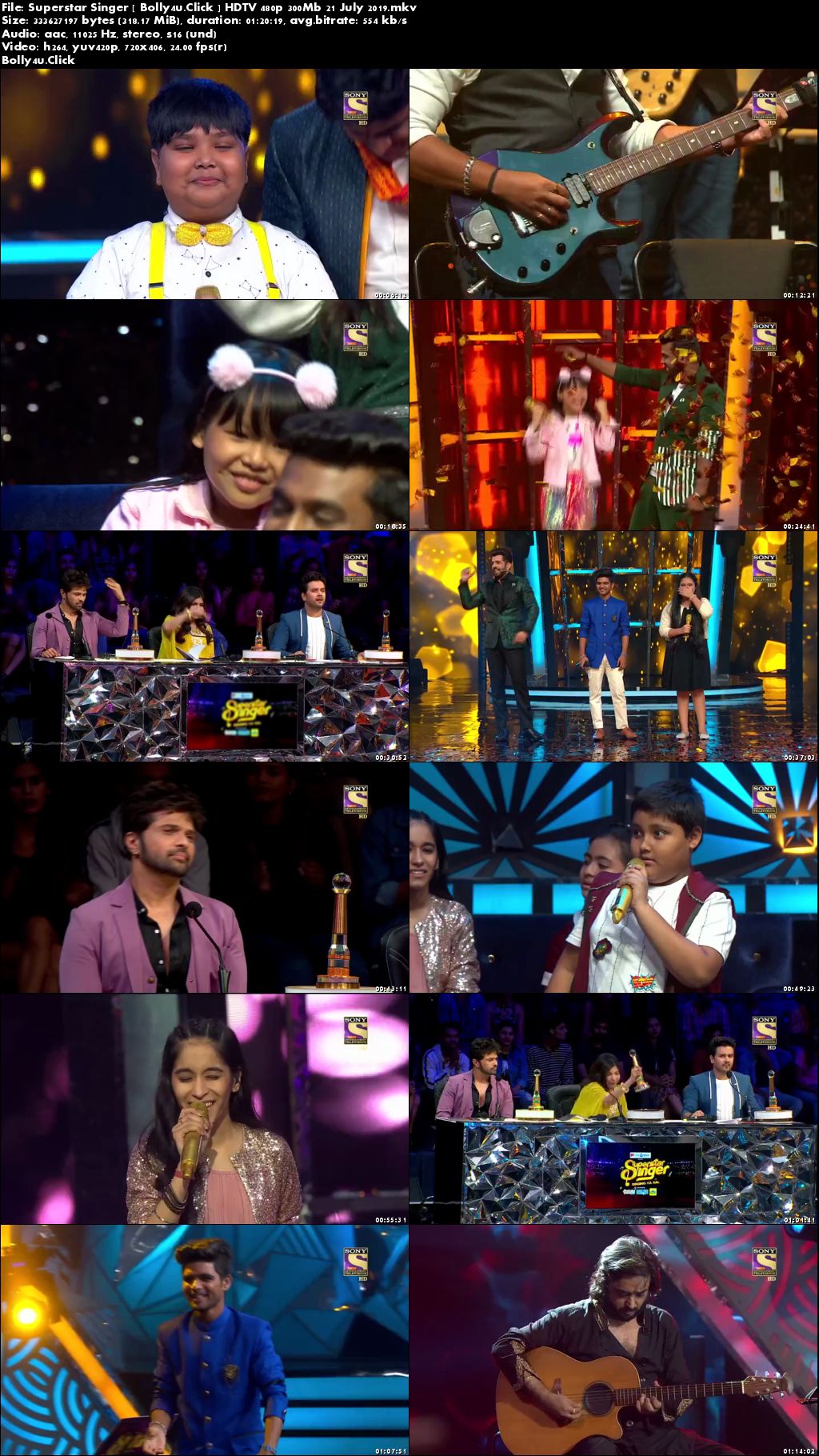 Superstar Singer HDTV 480p 300Mb 21 July 2019 Download