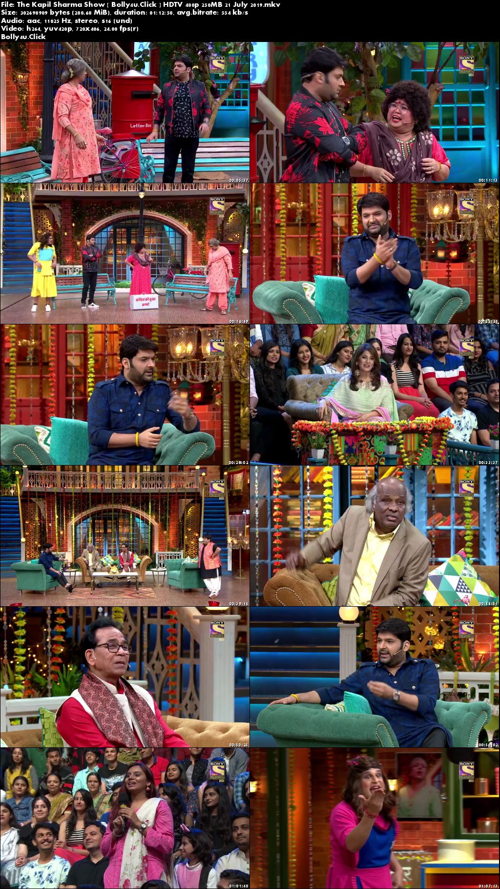 The Kapil Sharma Show HDTV 250Mb 480p 21 July 2019 Download