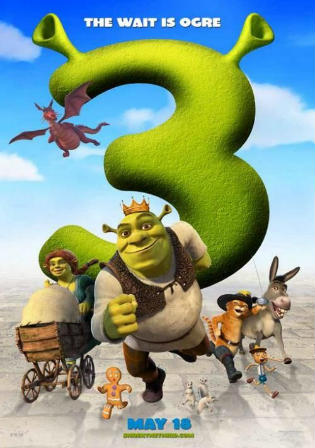 Shrek The Third 2007 BRRip 300MB Hindi Dual Audio 480p Watch Online Full Movie Download bolly4u