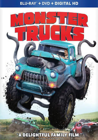 Monster Trucks 2016 BRRip 300Mb Hindi Dual Audio ORG 480p