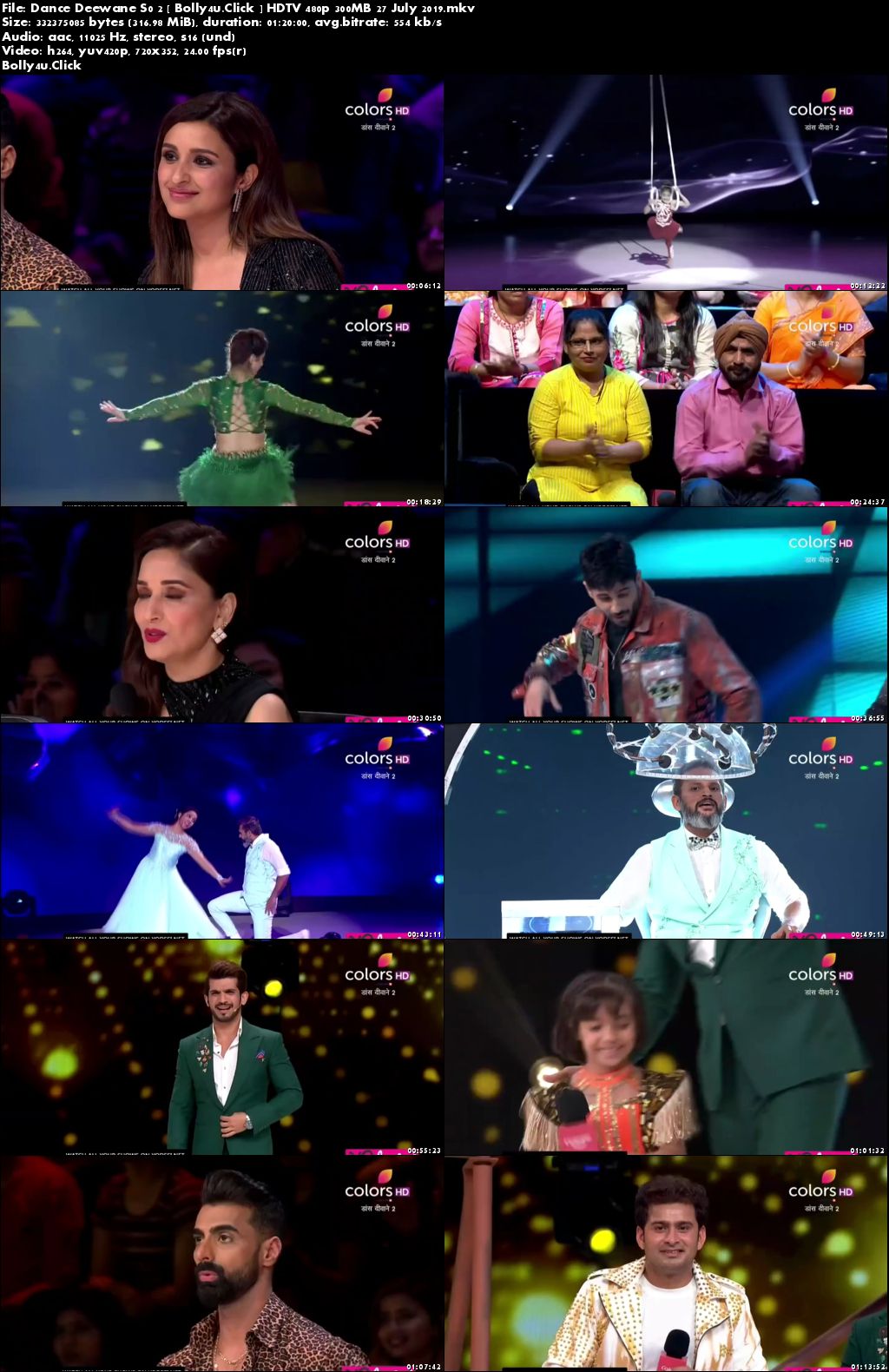 Dance Deewane S02 HDTV 480p 300MB 27 July 2019 Download