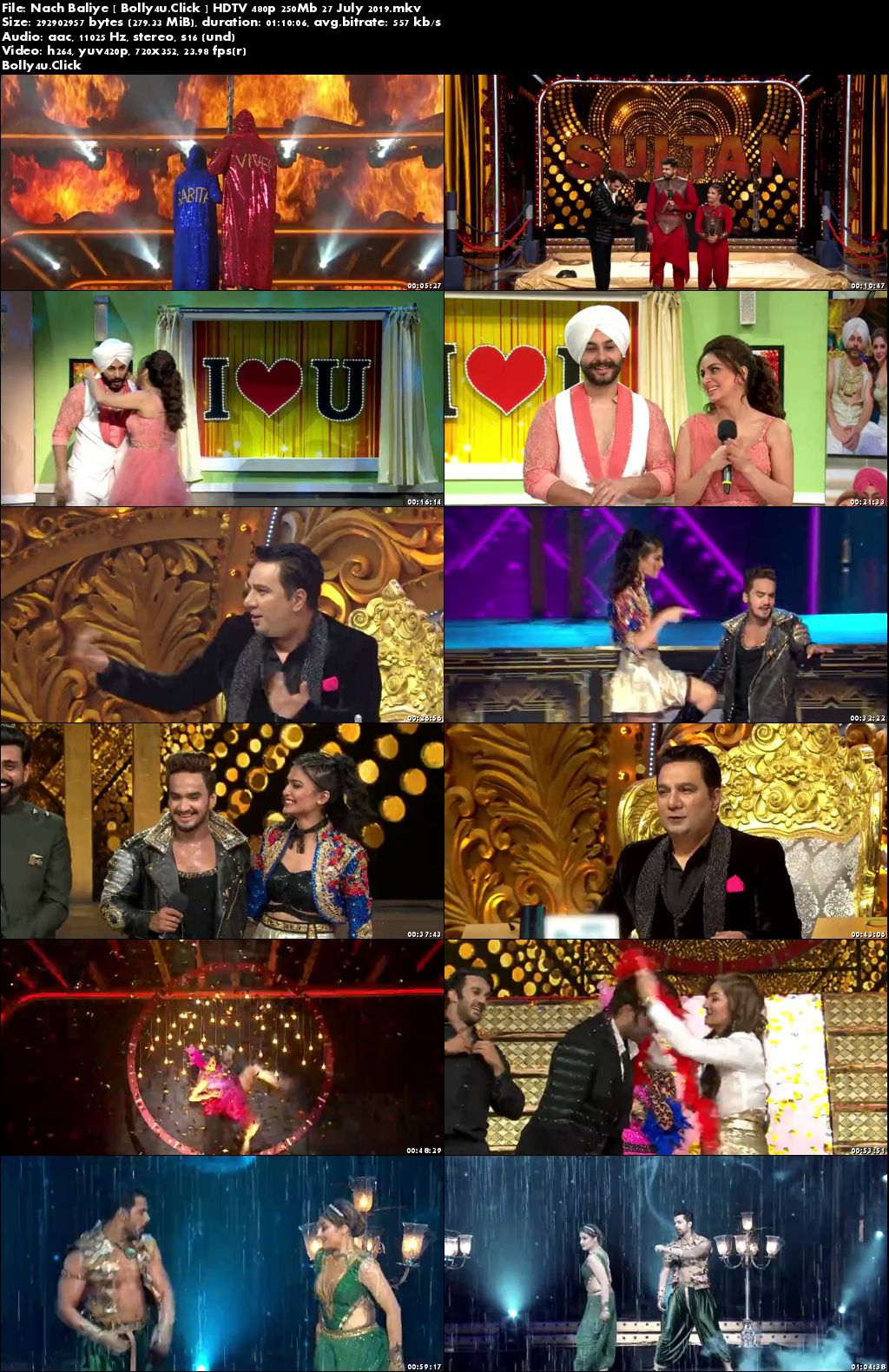 Nach Baliye HDTV 480p 250Mb 27 July 2019 Download