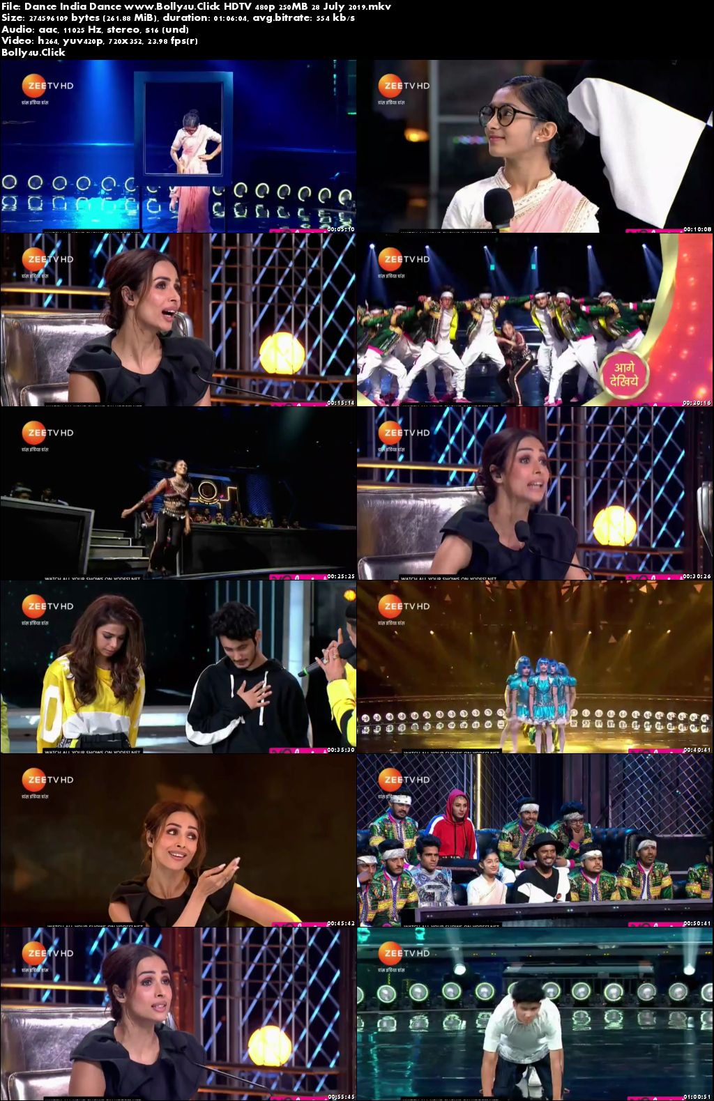 Dance India Dance HDTV 480p 250MB 28 July 2019 Download