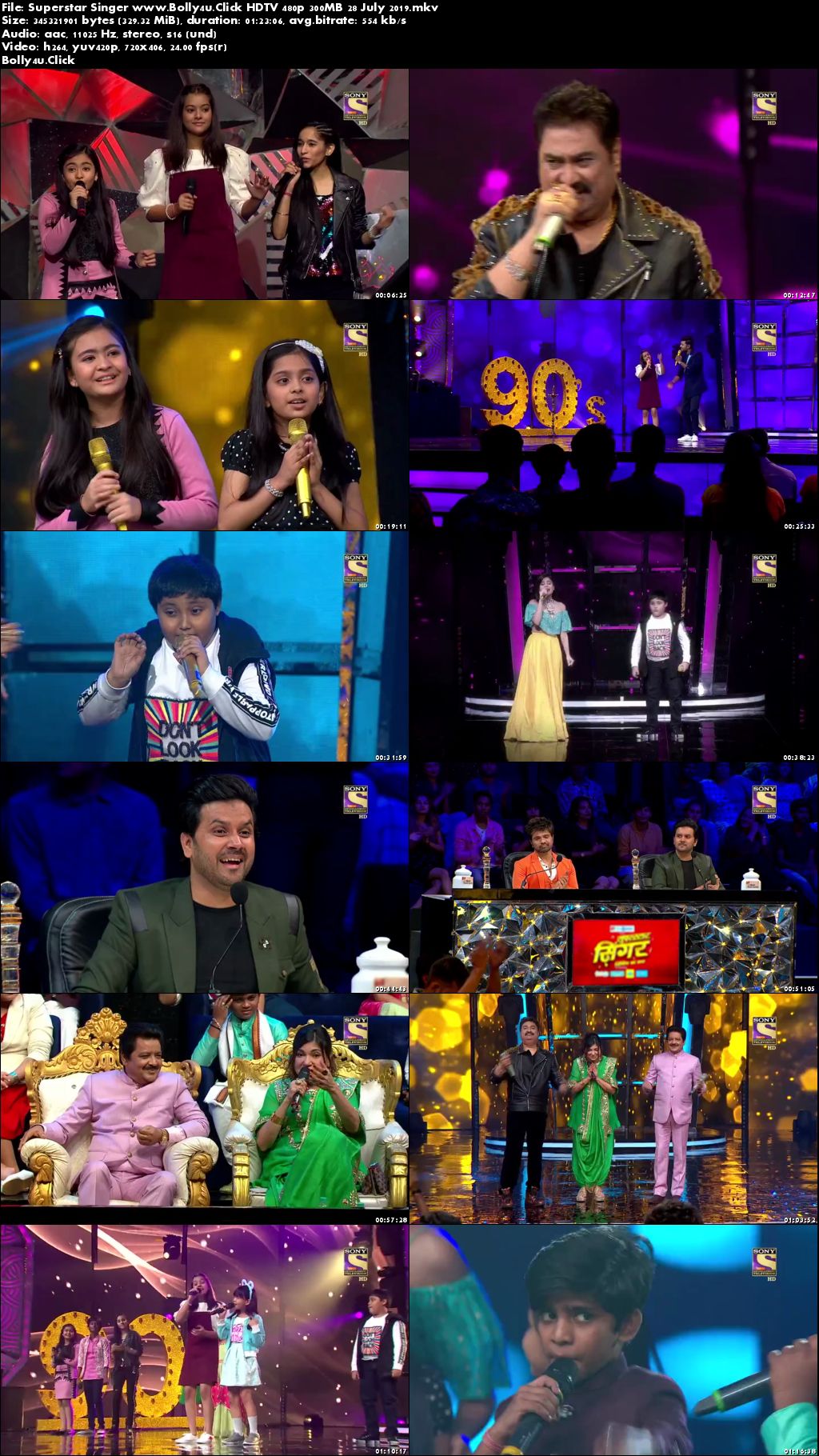 Superstar Singer HDTV 480p 300MB 28 July 2019 Download