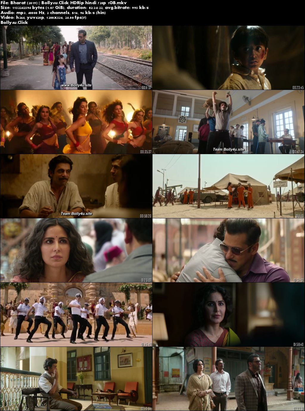 Bharat 2019 HDRip 450MB Full Hindi Movie Download 480p