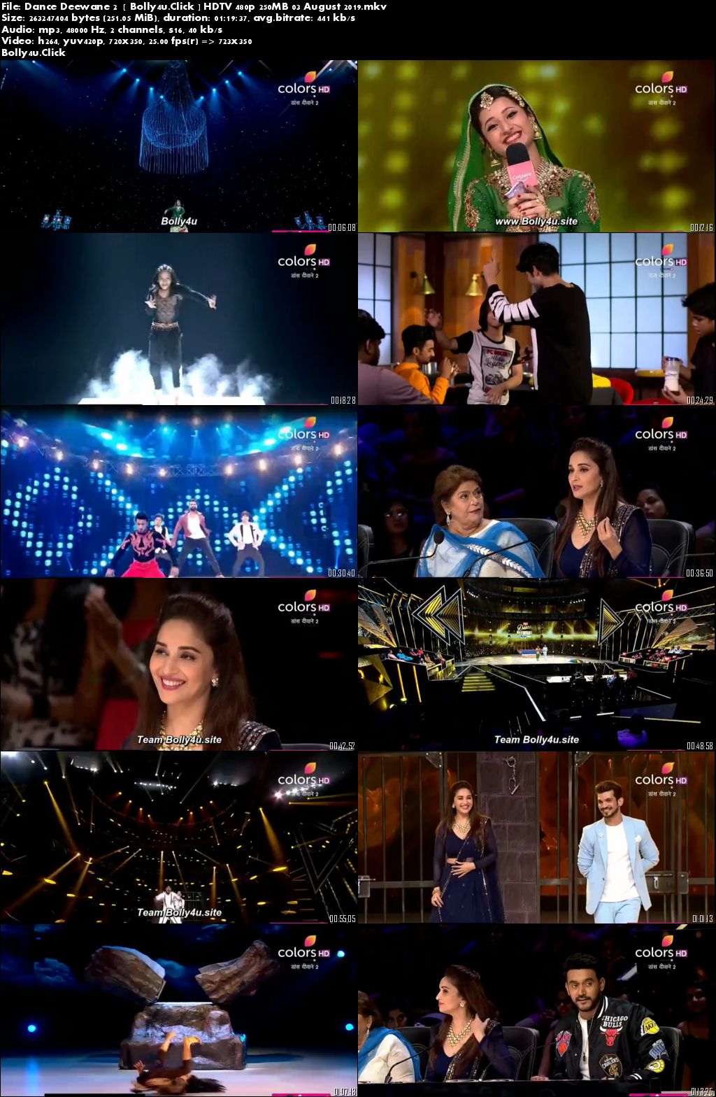 Dance Deewane S02 HDTV 480p 250MB 03 August 2019 Download