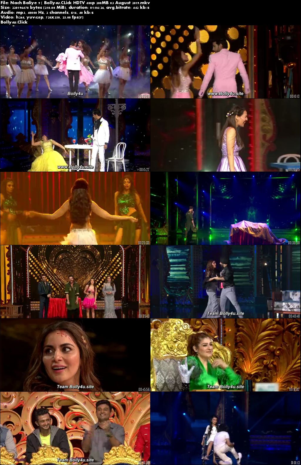 Nach Baliye HDTV 480p 200MB 03 August 2019 Download