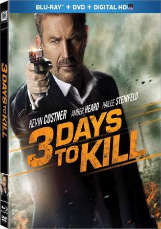 3 Days To Kill 2014 BluRay 400MB Hindi Dual Audio 480p