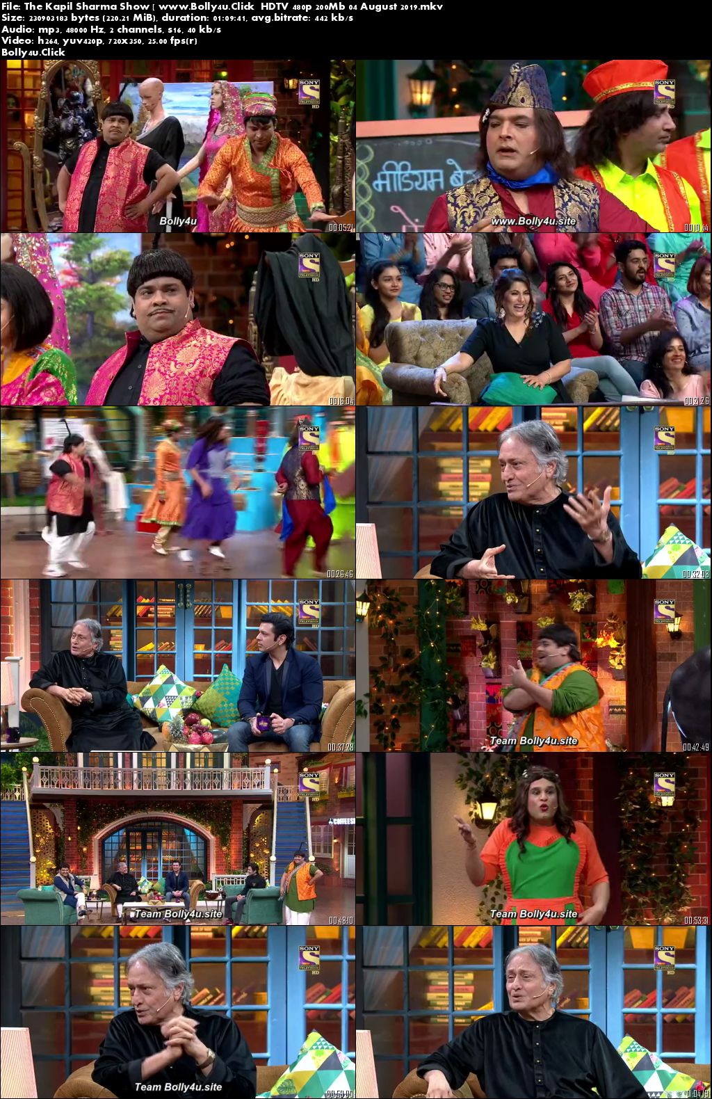 The Kapil Sharma Show HDTV 480p 200Mb 04 August 2019 Download