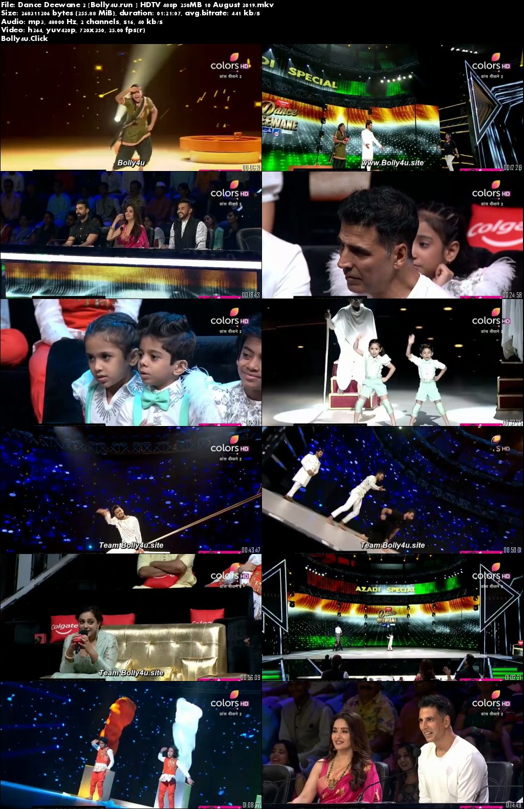 Dance Deewane S02 HDTV 480p 250MB 10 August 2019 download