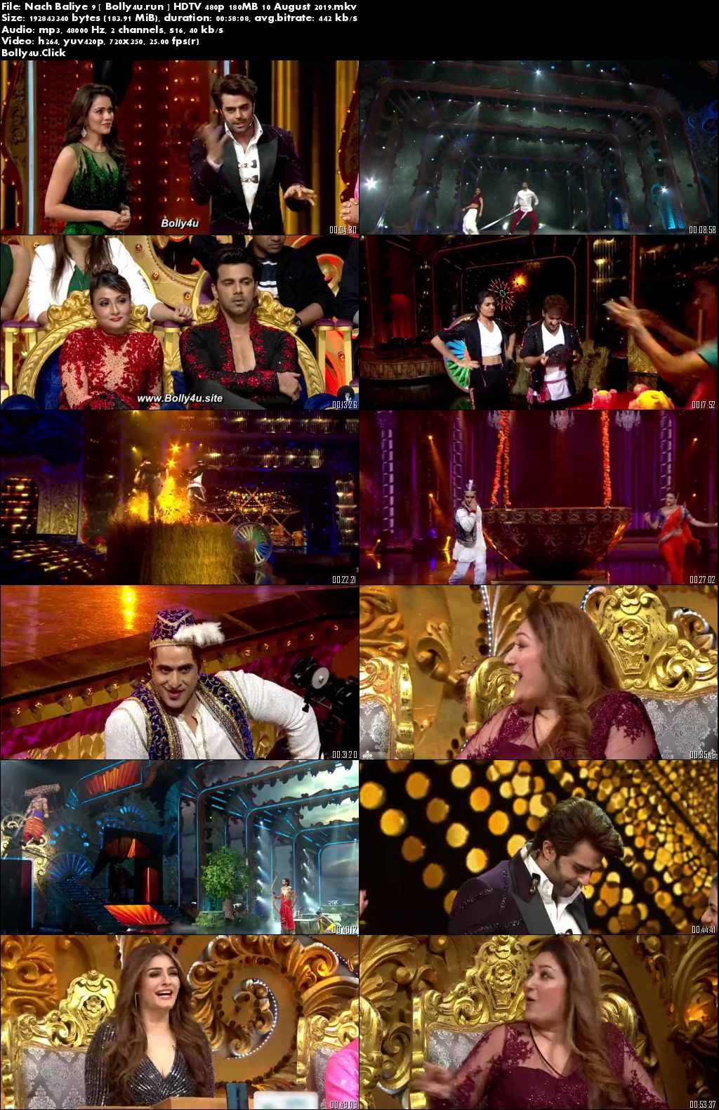 Nach Baliye 9 HDTV 480p 180MB 10 August 2019 Download