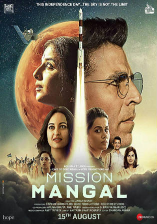 Mission Mangal 2019 Pre DVDRip 700Mb Full Hindi Movie Download x264