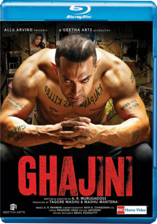 Ghajini 2008 BRRip 550MB Full Hindi Movie Download 480p