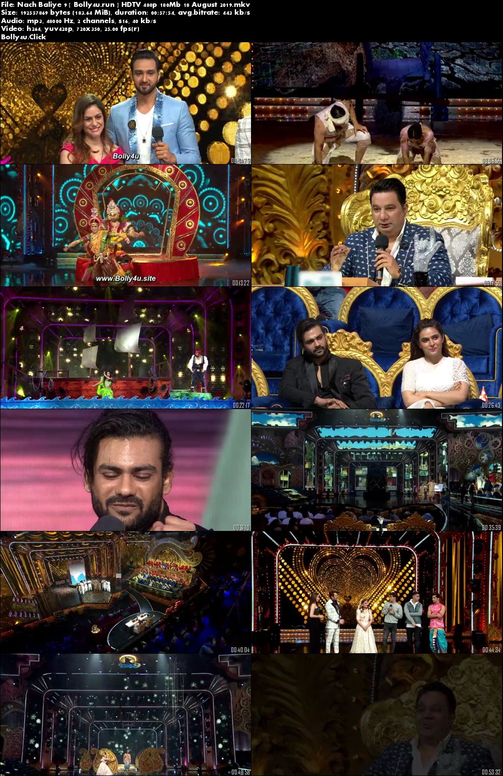 Nach Baliye 9 HDTV 480p 180Mb 18 August 2019 Download