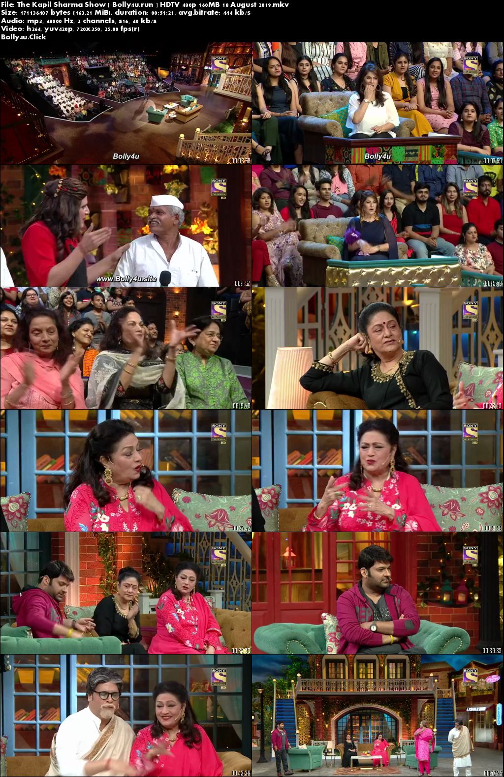 The Kapil Sharma Show HDTV 480p 160MB 18 August 2019 Download