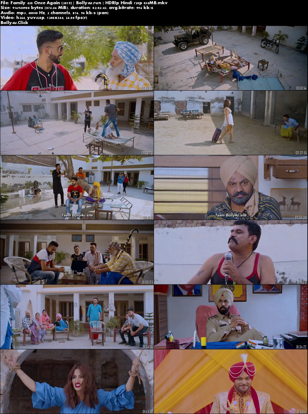 Family 420 Once Again 2019 HDRip 850Mb Punjabi 720p Download