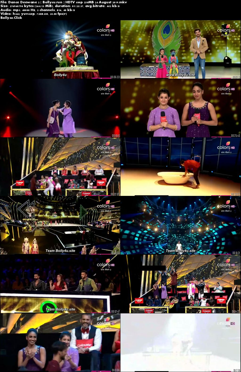 Dance Deewane S02 HDTV 480p 250MB 24 August 2019 Download