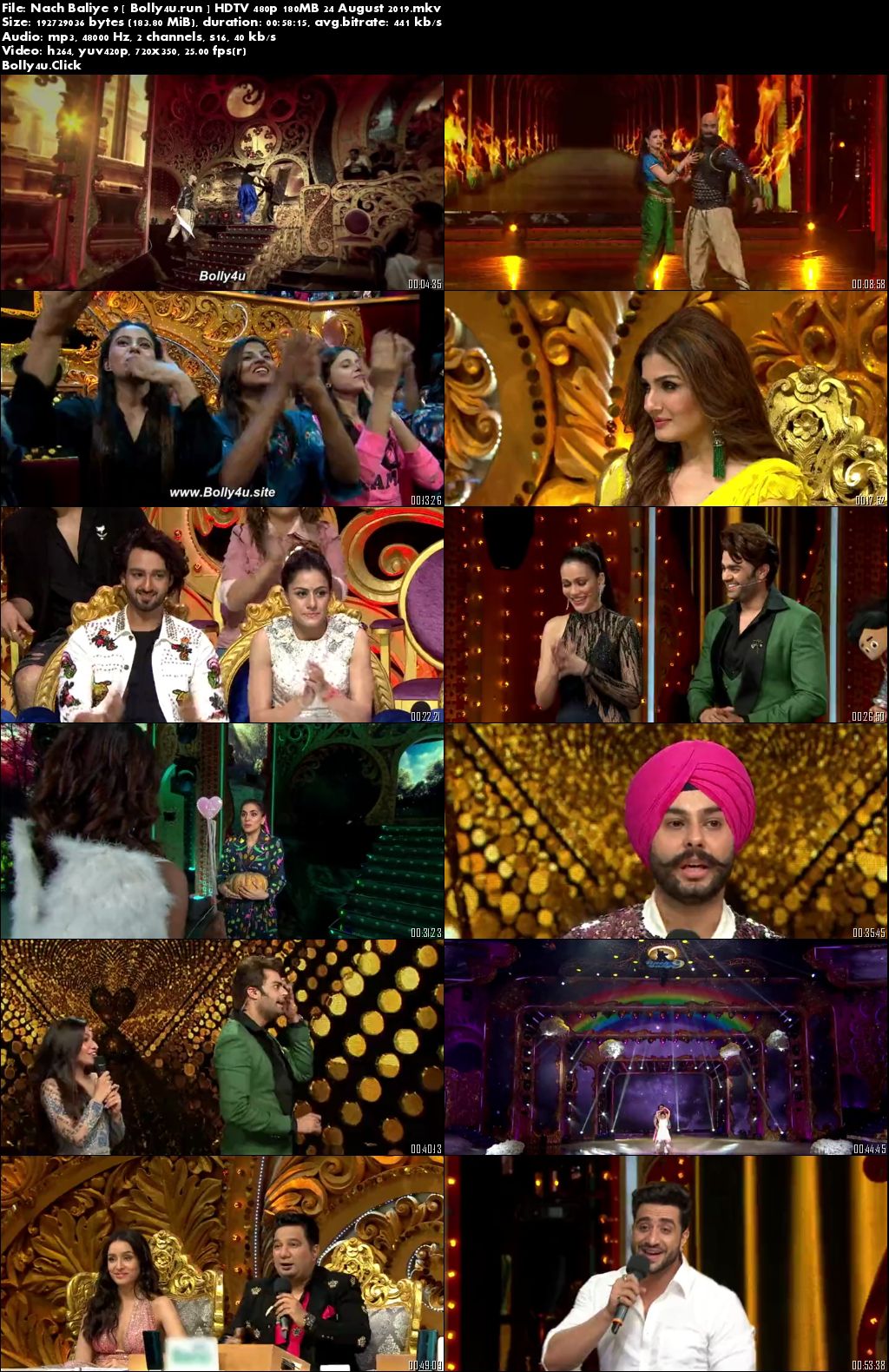 Nach Baliye 9 HDTV 480p 180MB 24 August 2019 Download