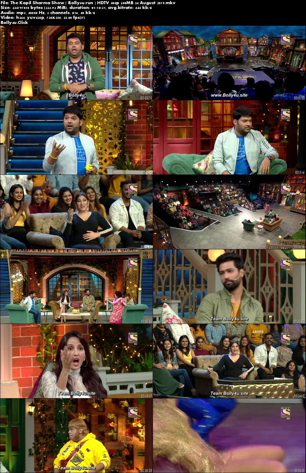 The Kapil Sharma Show HDTV 480p 200MB 24 August 2019 Download