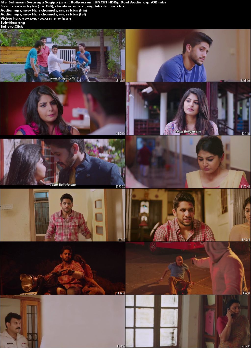 Sahasam Swasaga Sagipo 2016 HDRip 450MB UNCUT Hindi Dual Audio 480p Download