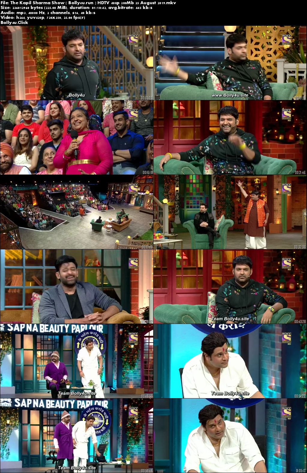 The Kapil Sharma Show HDTV 480p 200Mb 25 August 2019 Download