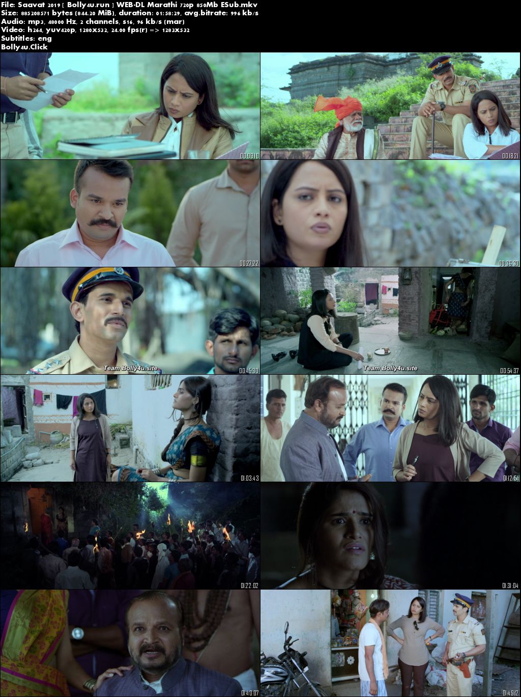 Saavat 2019 WEB-DL 300Mb Marathi 480p ESub Download