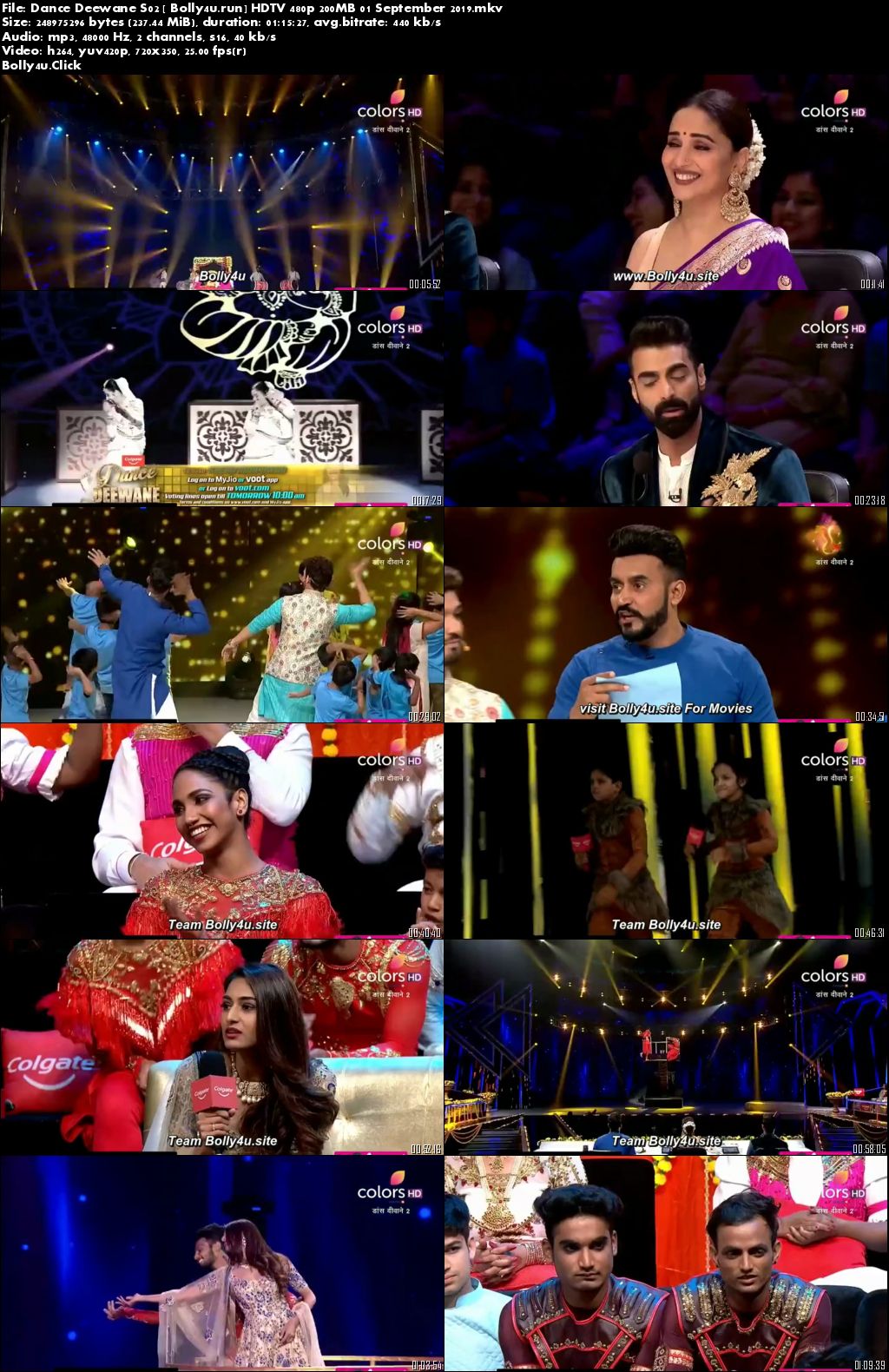 Dance Deewane S02 HDTV 480p 200MB 01 September 2019 Download