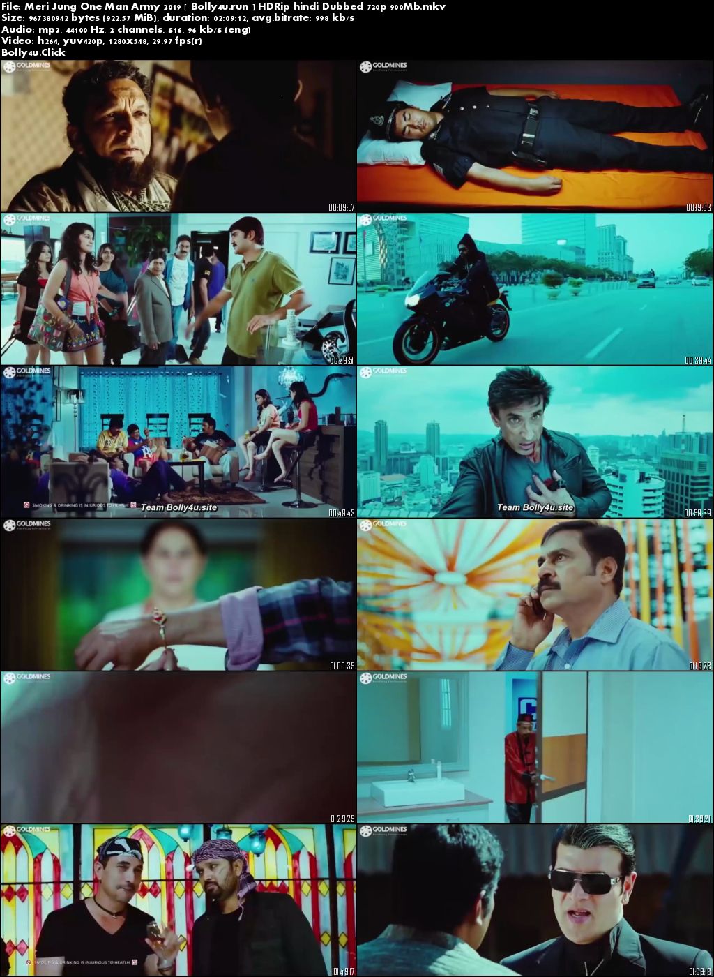 Meri Jung One Man Army 2019 HDRip 900Mb Hindi Dubbed 720p Download