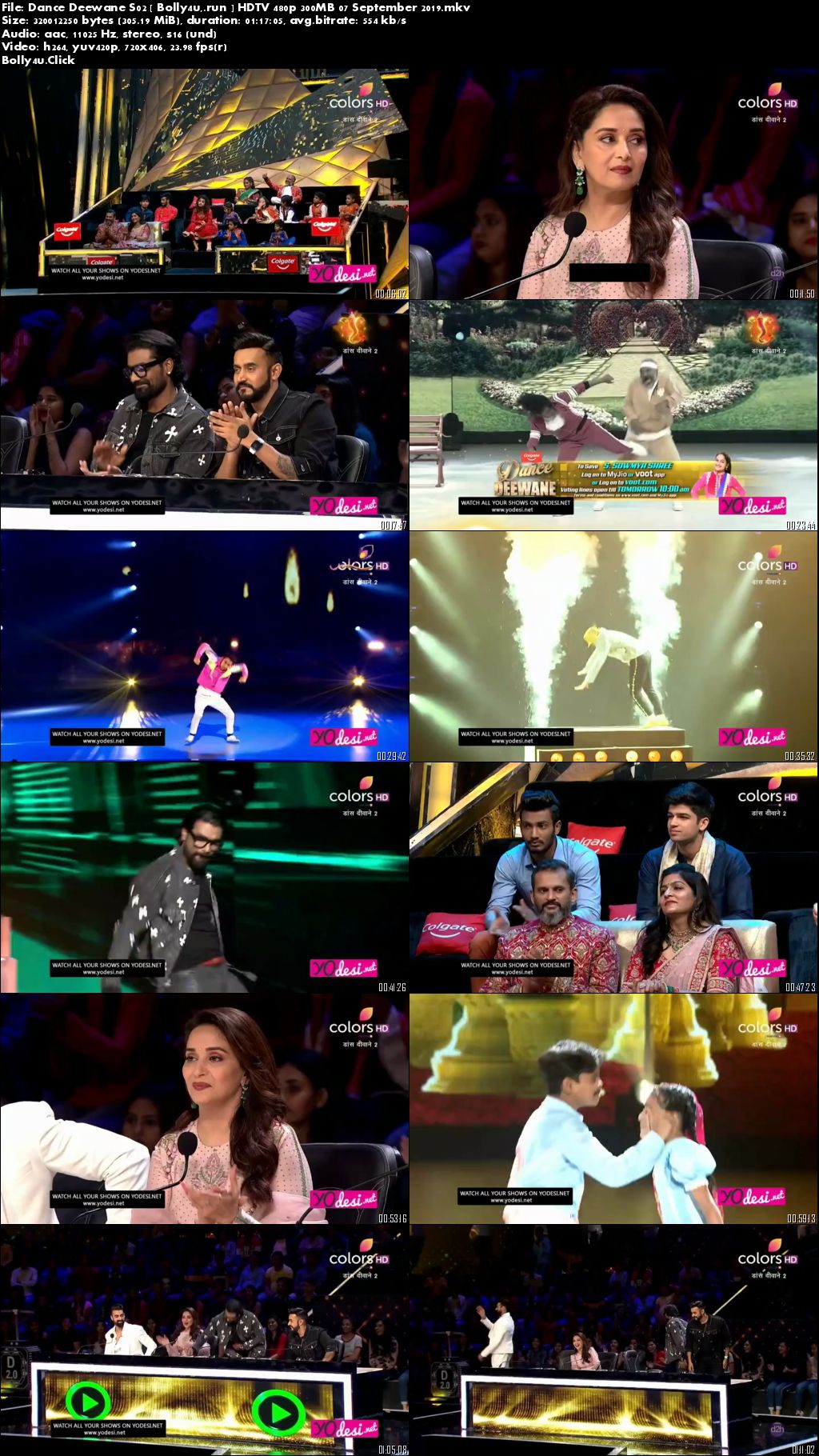 Dance Deewane S02 HDTV 480p 300MB 07 September 2019 Download