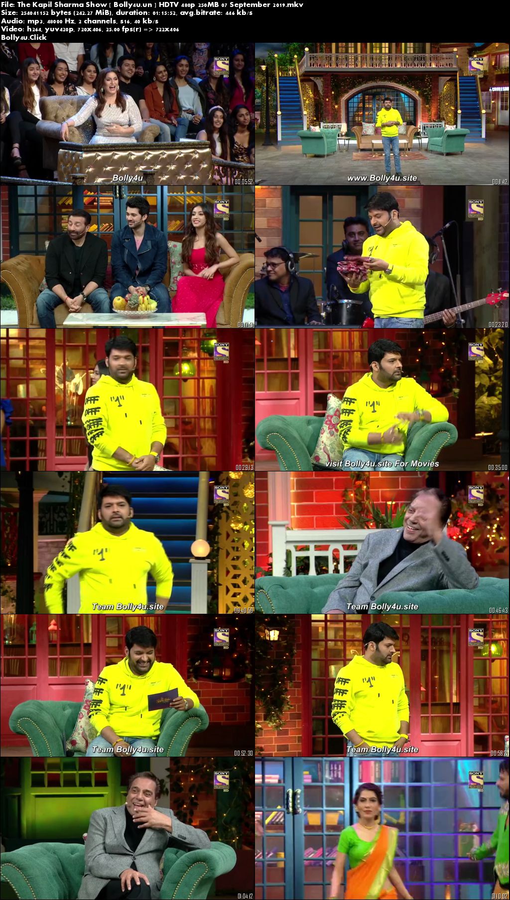 The Kapil Sharma Show HDTV 480p 250MB 07 September 2019 Download