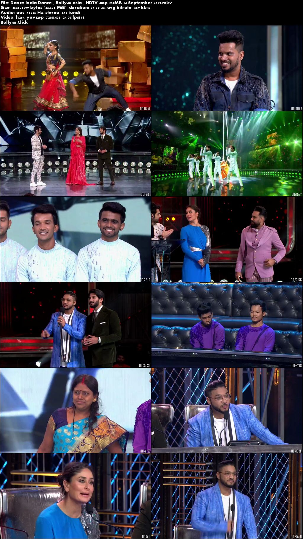 Dance India Dance HDTV 480p 250MB 14 September 2019 Download