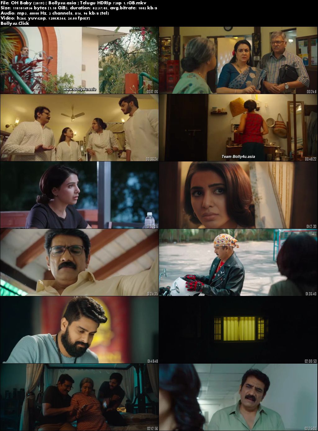 Oh Baby 2019 HDRip 450Mb Telugu 480p Download